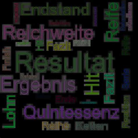 anderes wort für resultat.